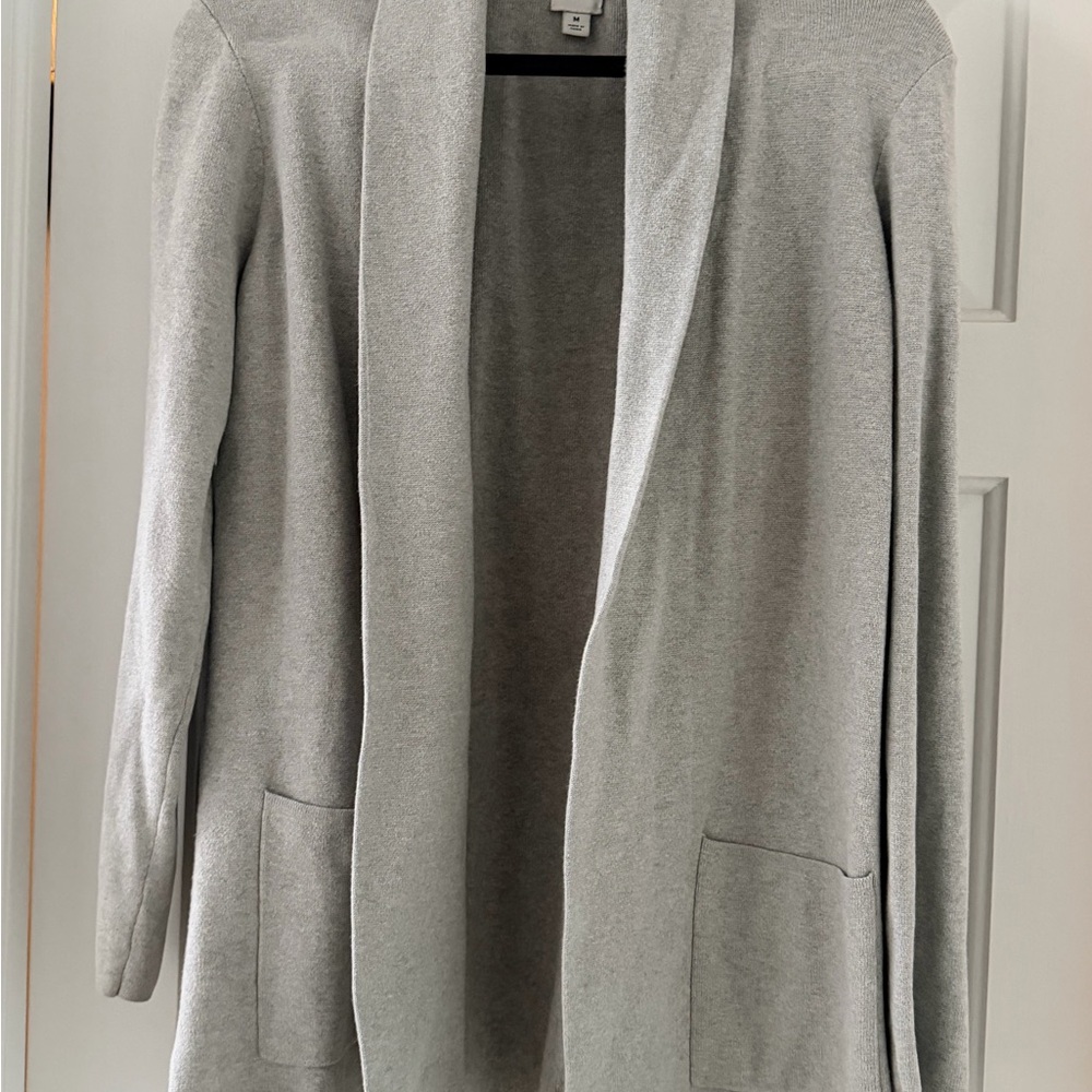 J. Crew Heather Gray Shawl Collar Cardigan